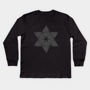 GEOMETRIC FOUR Kids Long Sleeve T-Shirt